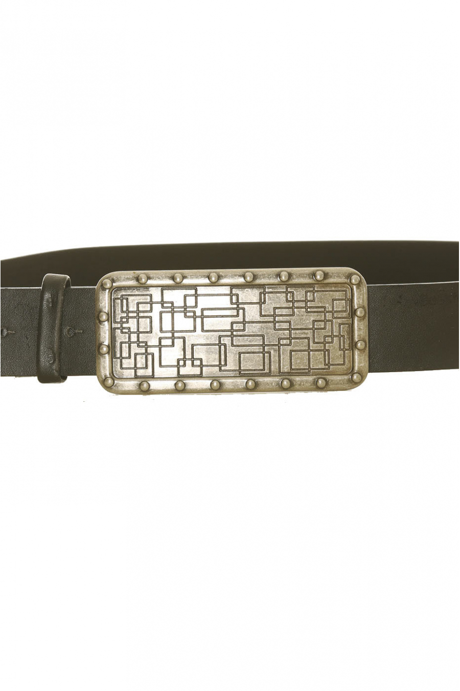 Black belt with rectangle buckle - CE 573 - 2