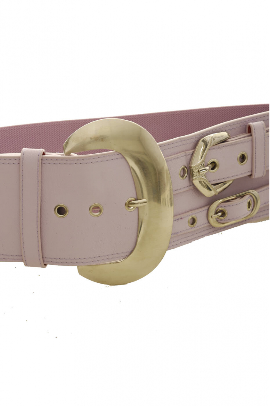 Lila elastische tailleband met dubbel taillebandeffect aan de zijkant - SG - 0306 - 2