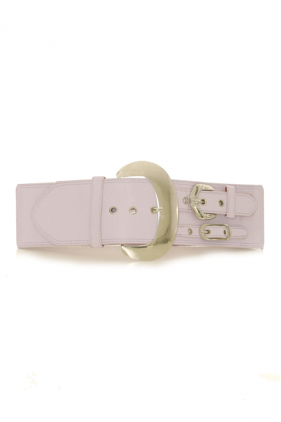 Ceinture élastique lila avec décoration sur le côté effet double ceinture - SG - 0306 - 4