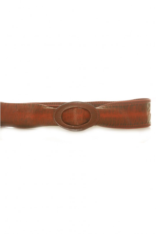 Burgundy faux leather belt - BG - 3003 - 1