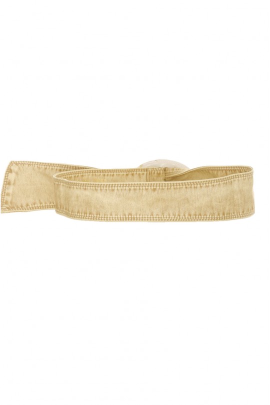 White faux leather belt - BG - 3003 - 1