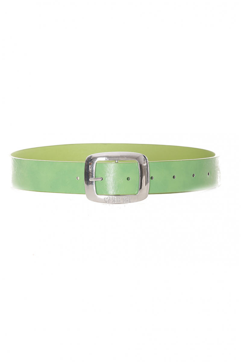 Basic green solid green belt - D7358 - 1
