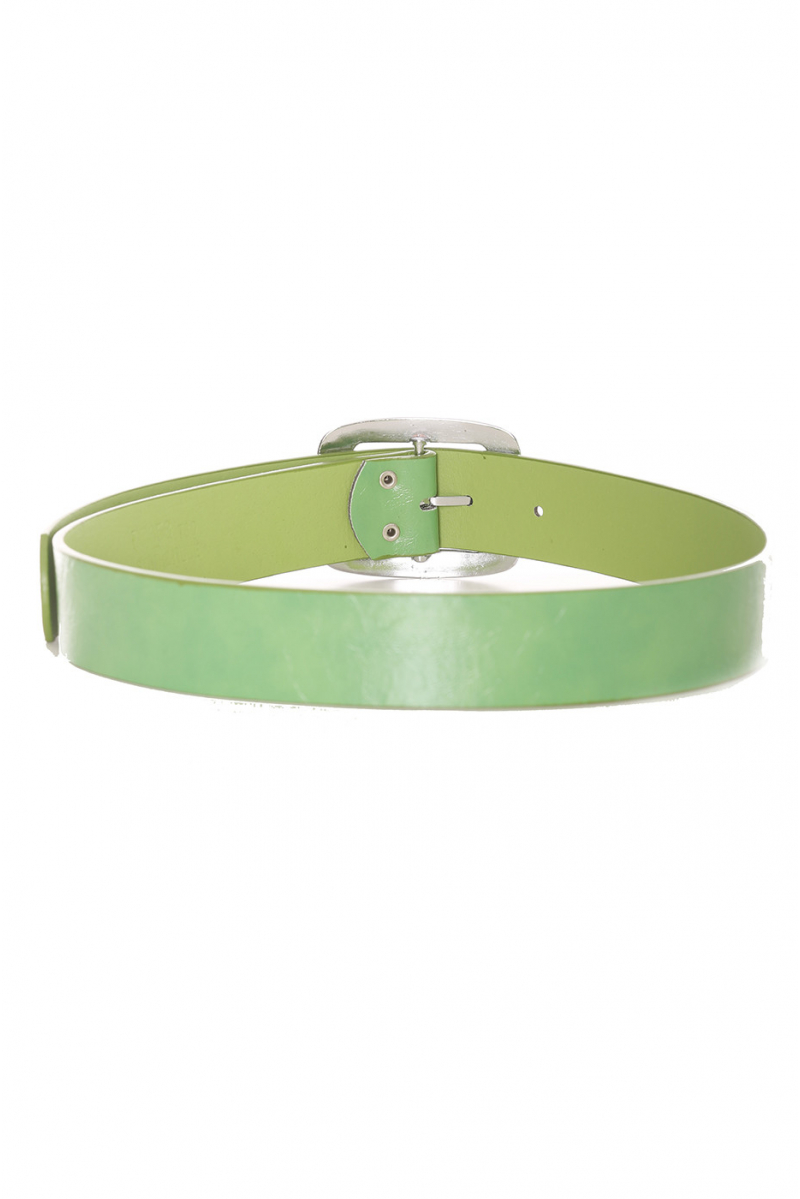 Basic green solid green belt - D7358 - 2