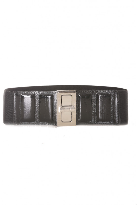 High waist black belt - BG - 0233 - 1