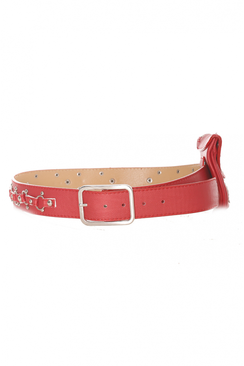 Red belt with pouch - LDF9019 - 1