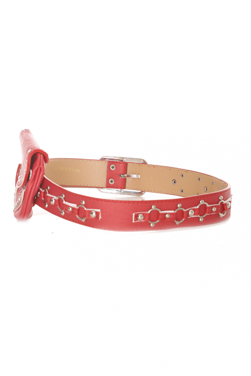 Red belt with pouch - LDF9019 - 2