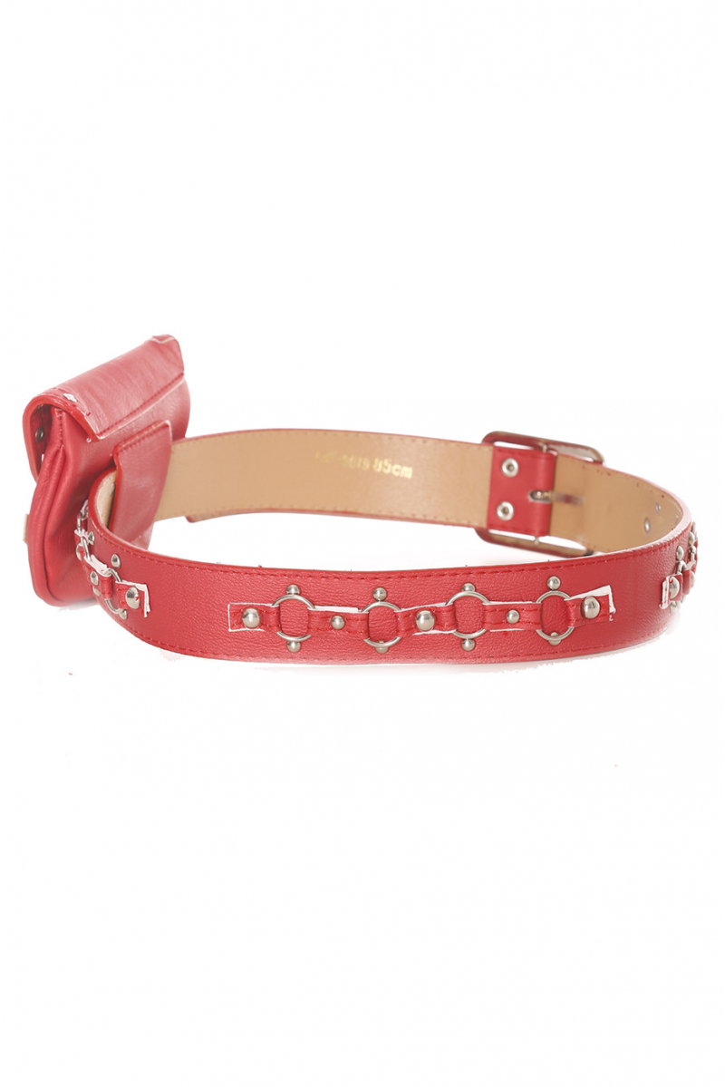 Red belt with pouch - LDF9019 - 3