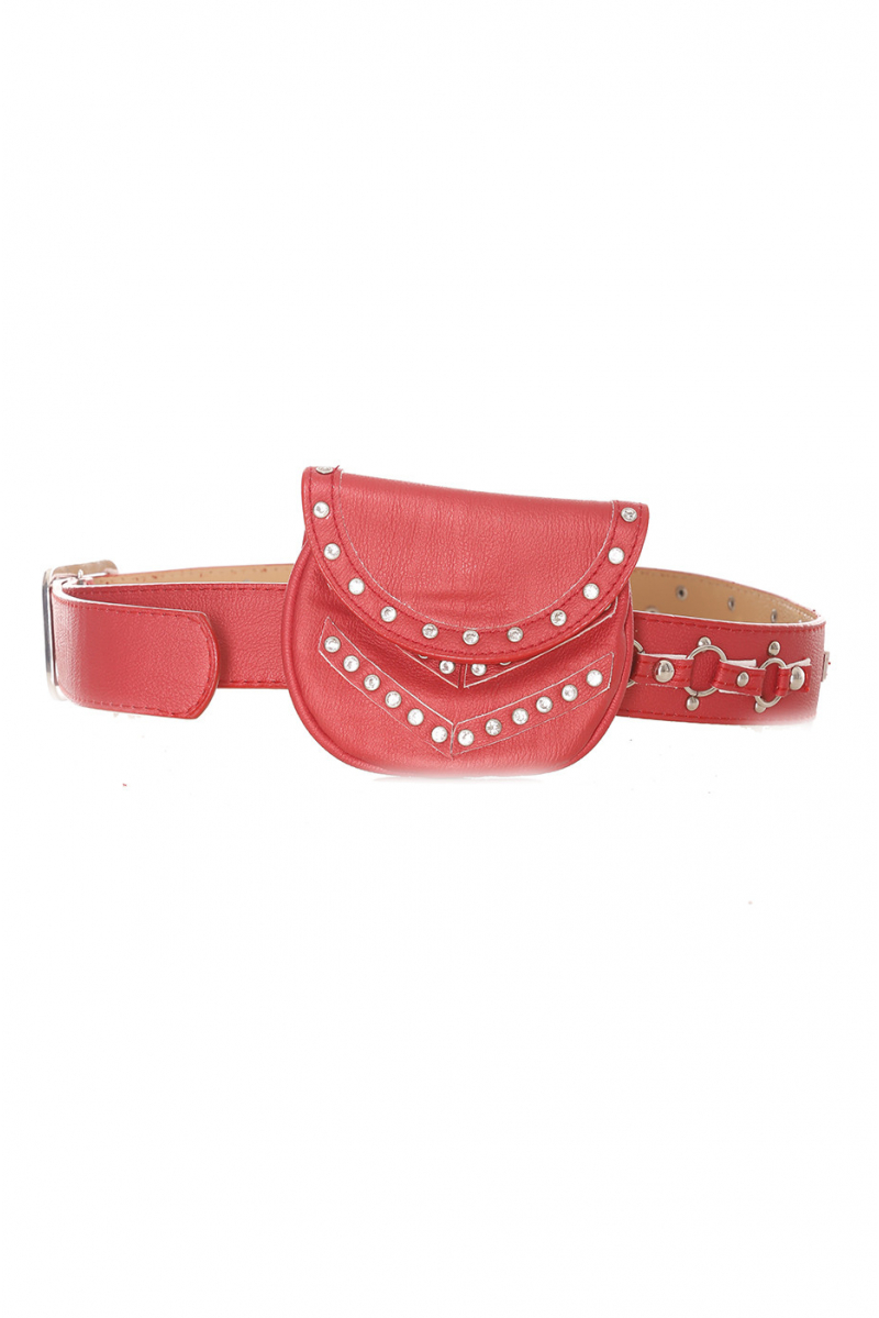 Red belt with pouch - LDF9019 - 4