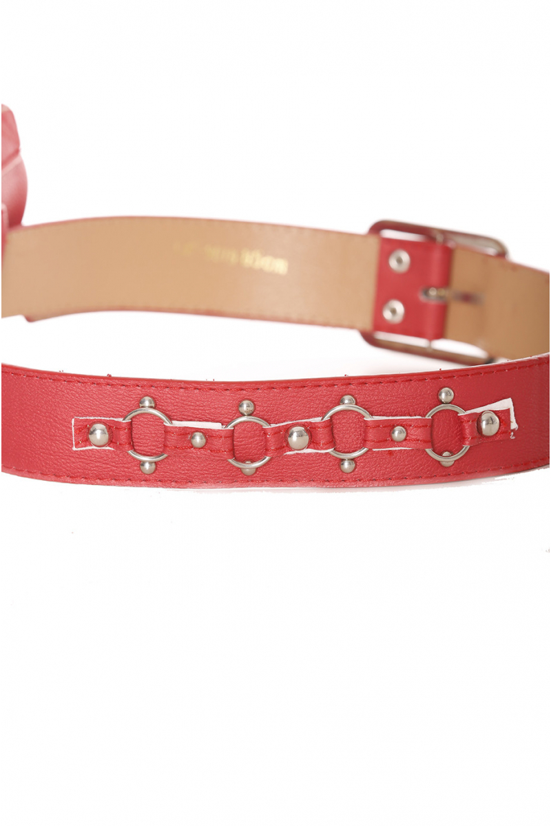 Red belt with pouch - LDF9019 - 5