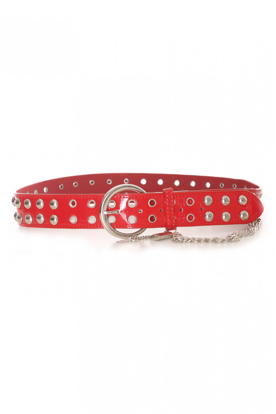 Studded belt with chain and accessories - BG - P017 - 1