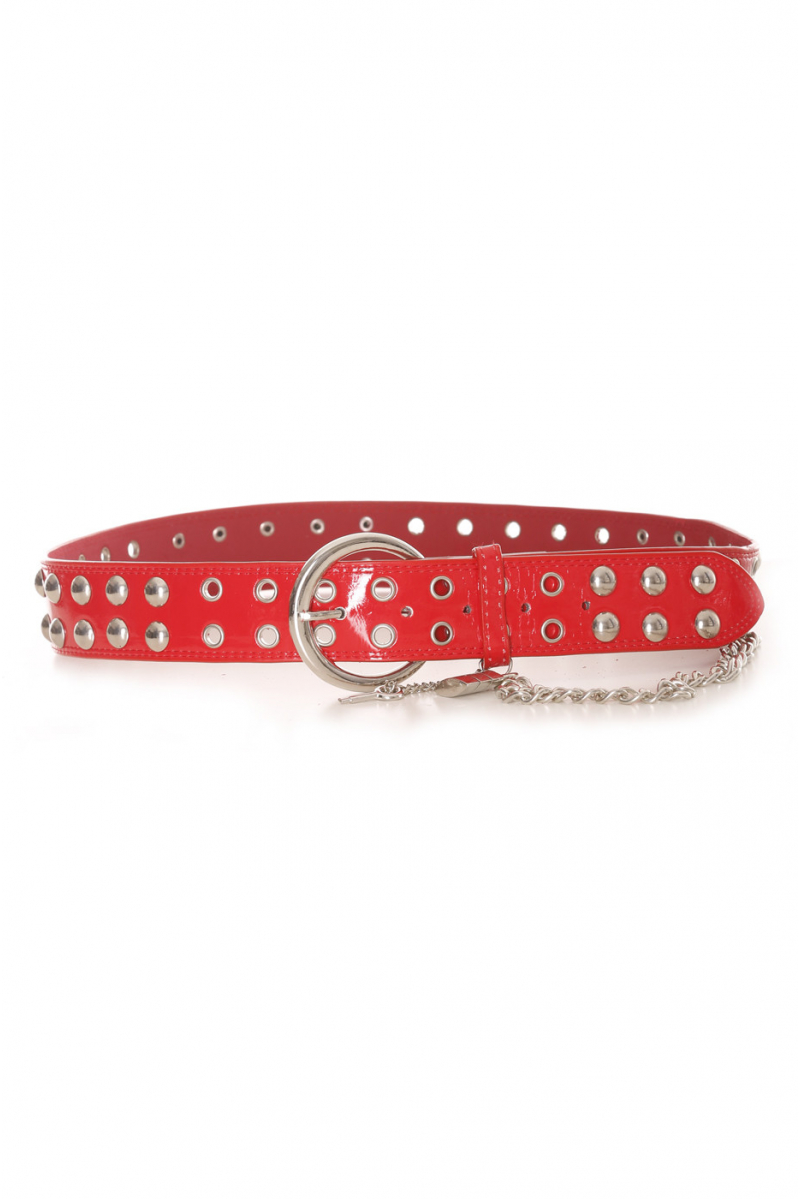 Studded belt with chain and accessories - BG - P017 - 1