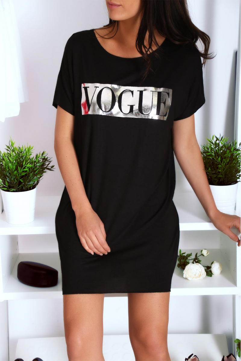 robe tshirt noire
