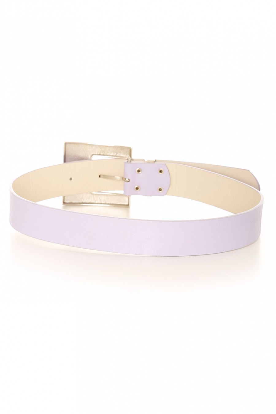 Ceinture Parme à grosse boucle argentée. SG-0427 - 2