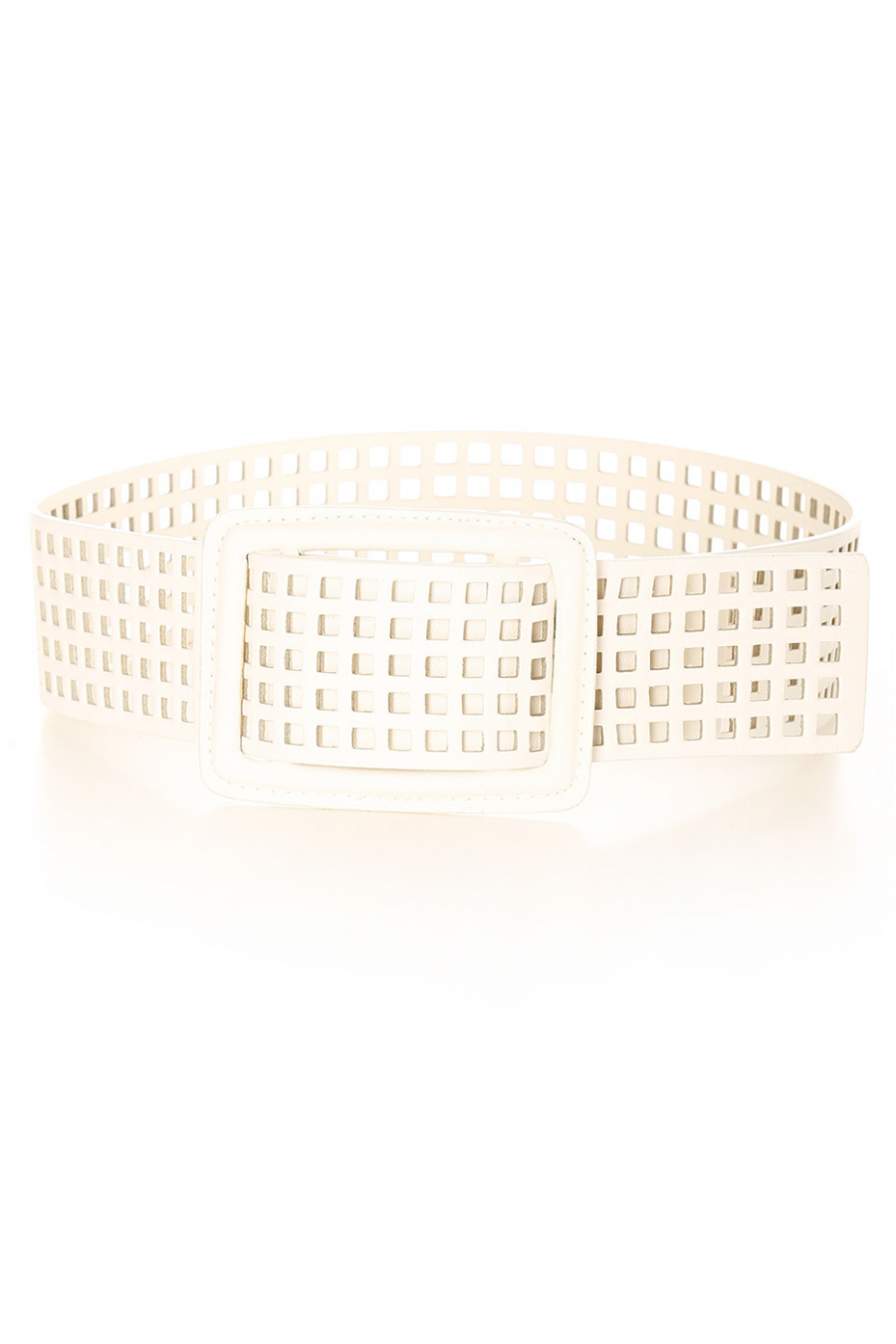 Witte roosterband met gaten. SG-0452 - 1