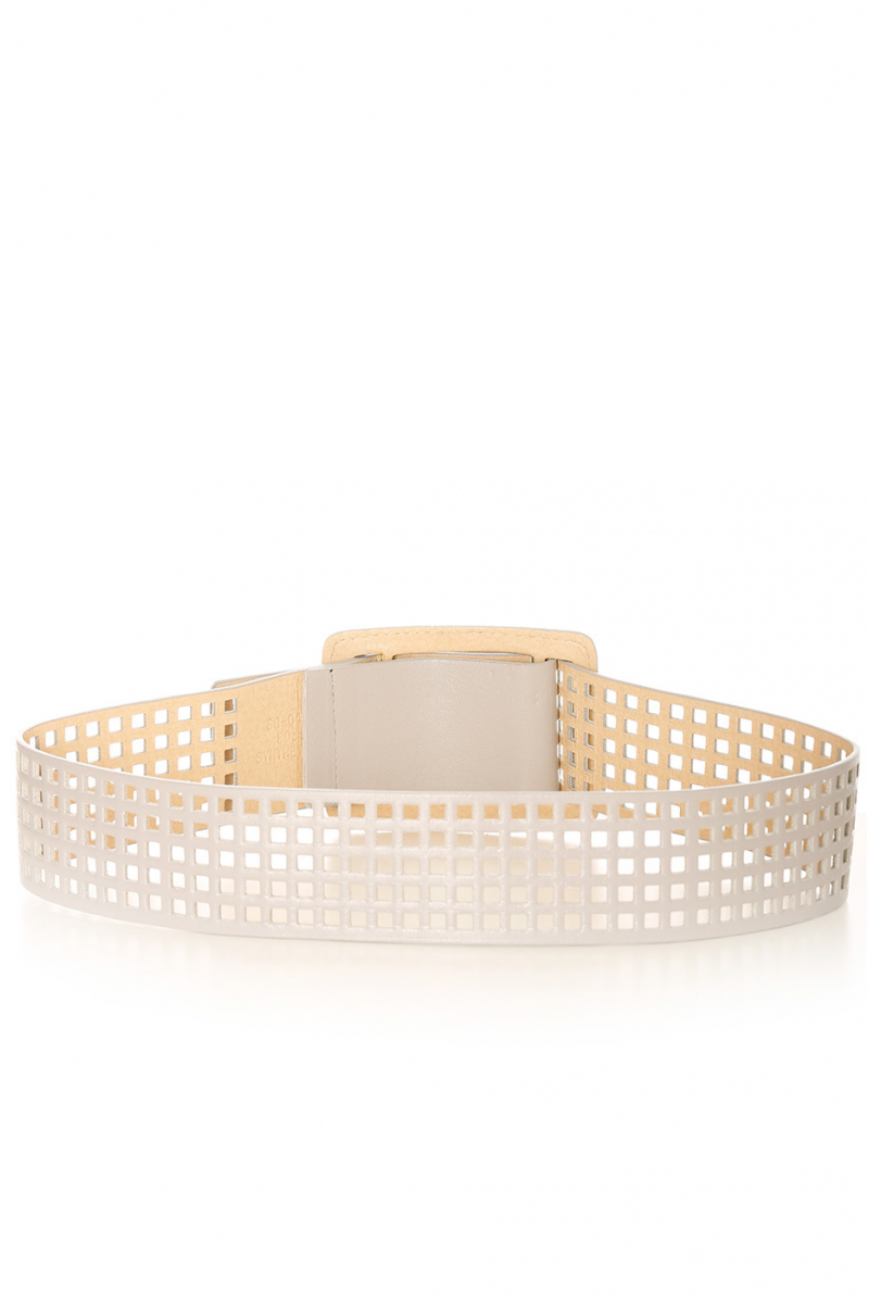 Gray grid belt with holes. SG-0452 - 2