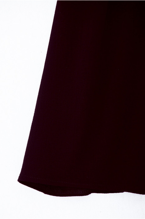 Jolie robe patineuse noir 2 en1 évasé avec dentelle à l'avant - 4