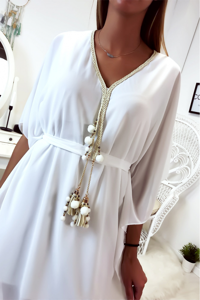 robe kimono blanche