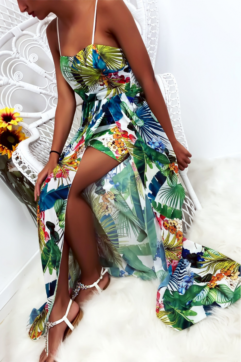 robe courte voile long