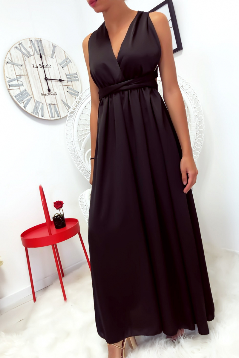 robe longue effet satin
