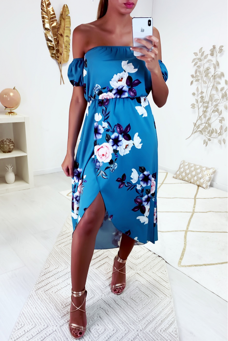 robe bustier turquoise