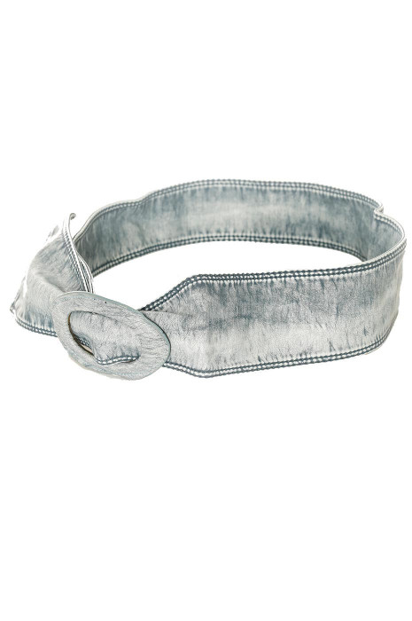 Zachte riem met grote blauwe gesp. BG-3003 - 2