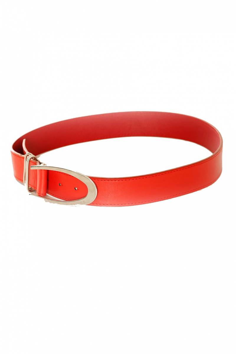 Basic Red belt with silver buckle. BG-P0Z9 - 3