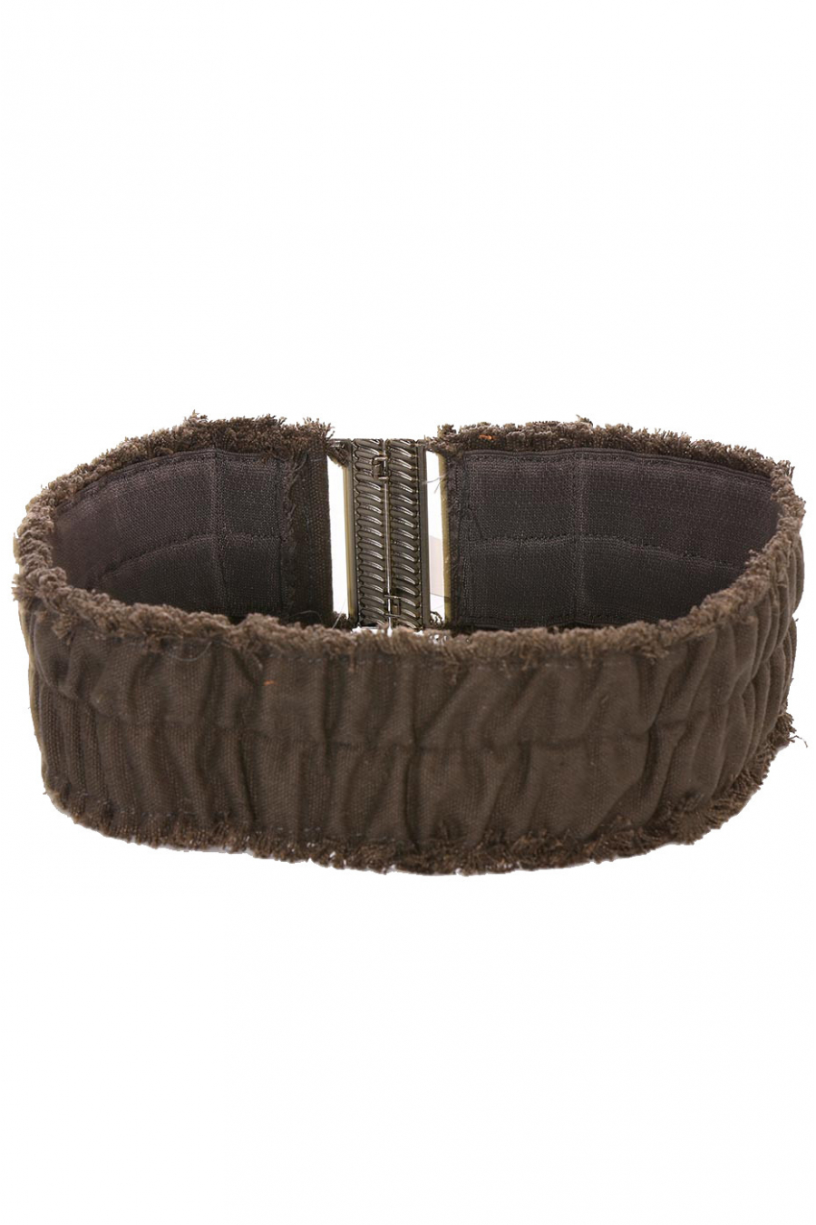 Wide anthracite belt, clip fastening. SG-0908 - 1