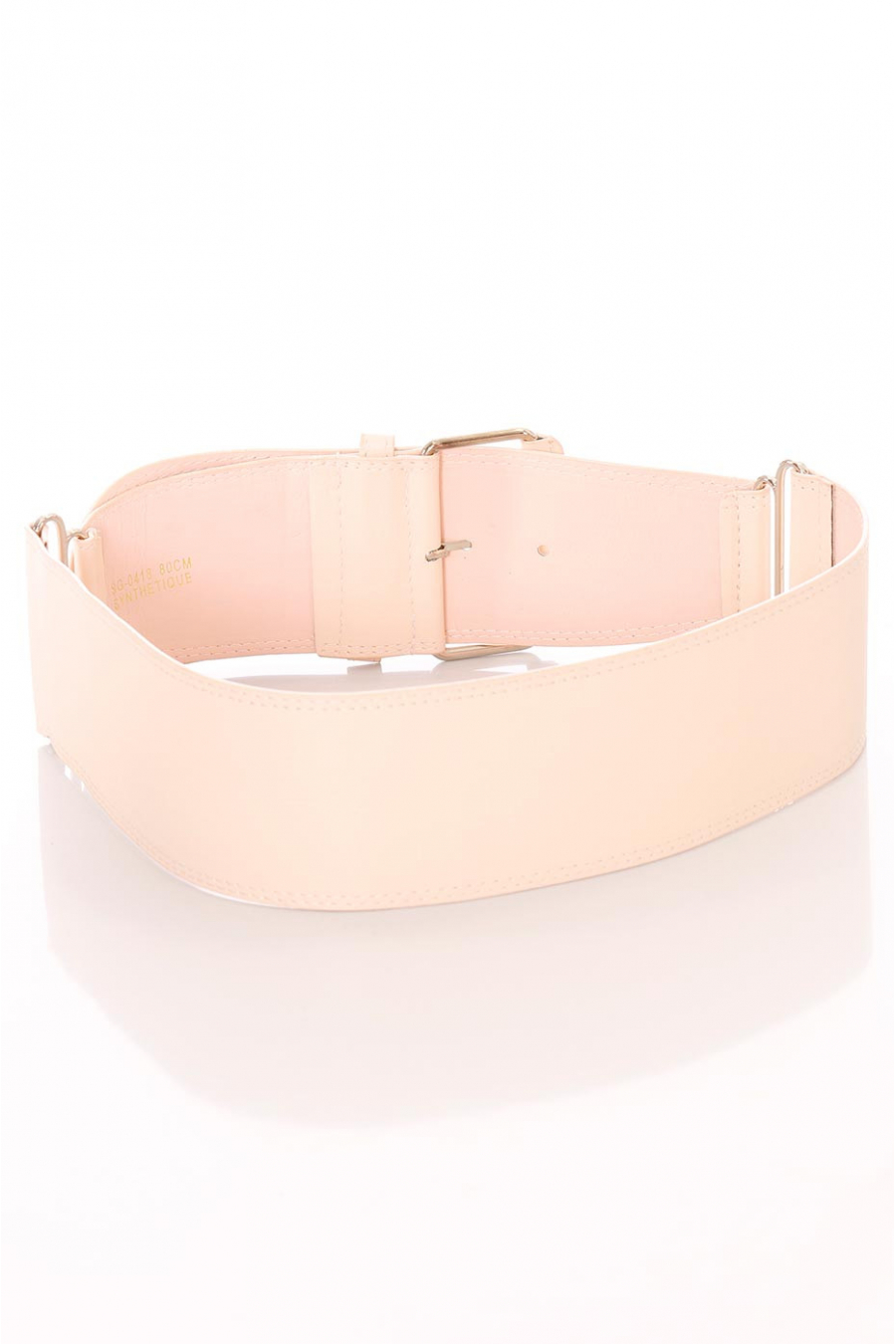 Ceinture rose large, boucle rectangle et attaches. SG-0418 - 2