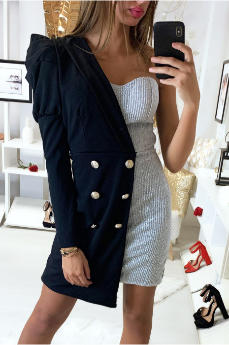 robe veste noire