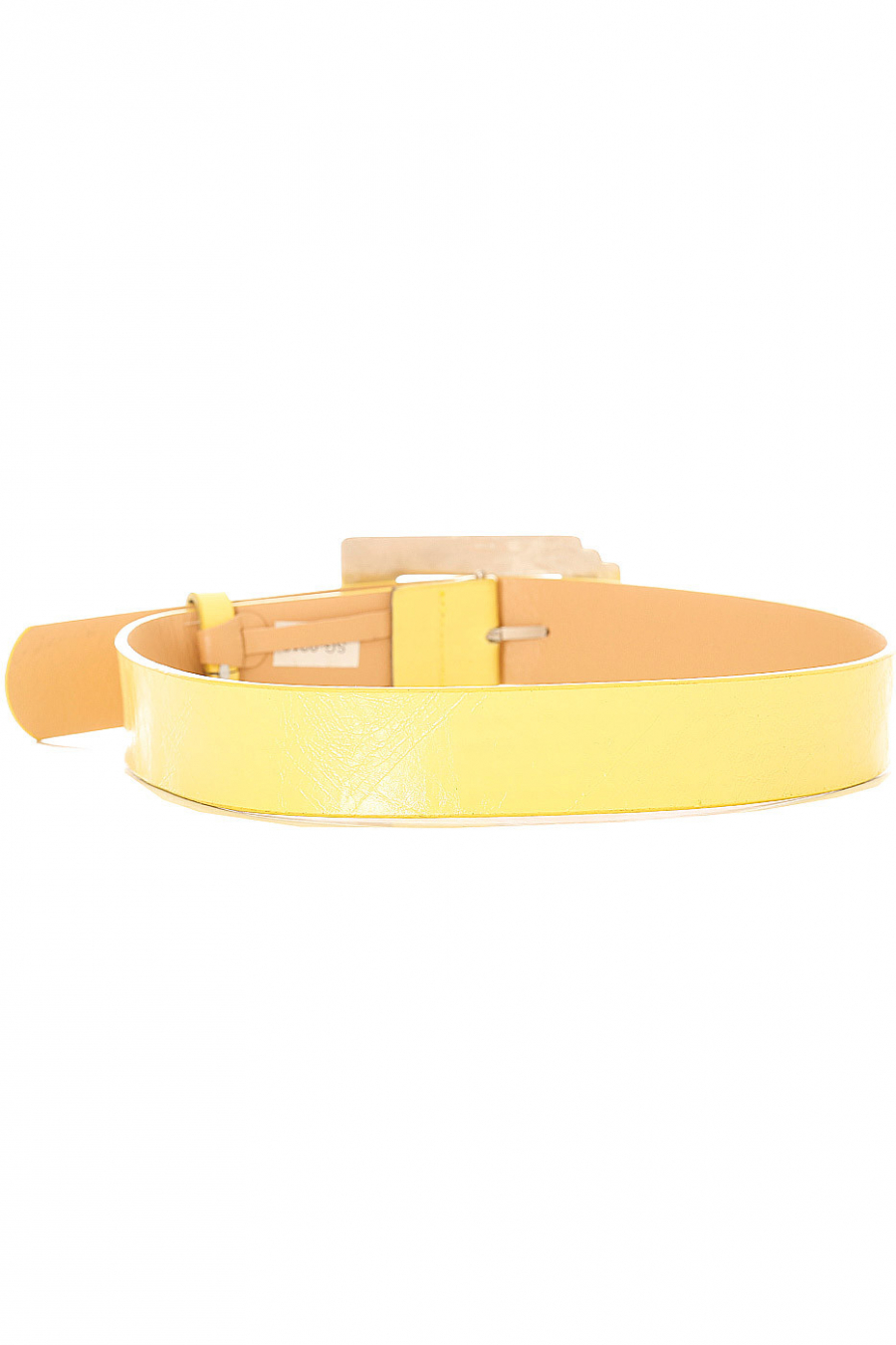 Gele damesriem met rechthoekige gesp. SG0218 - 3