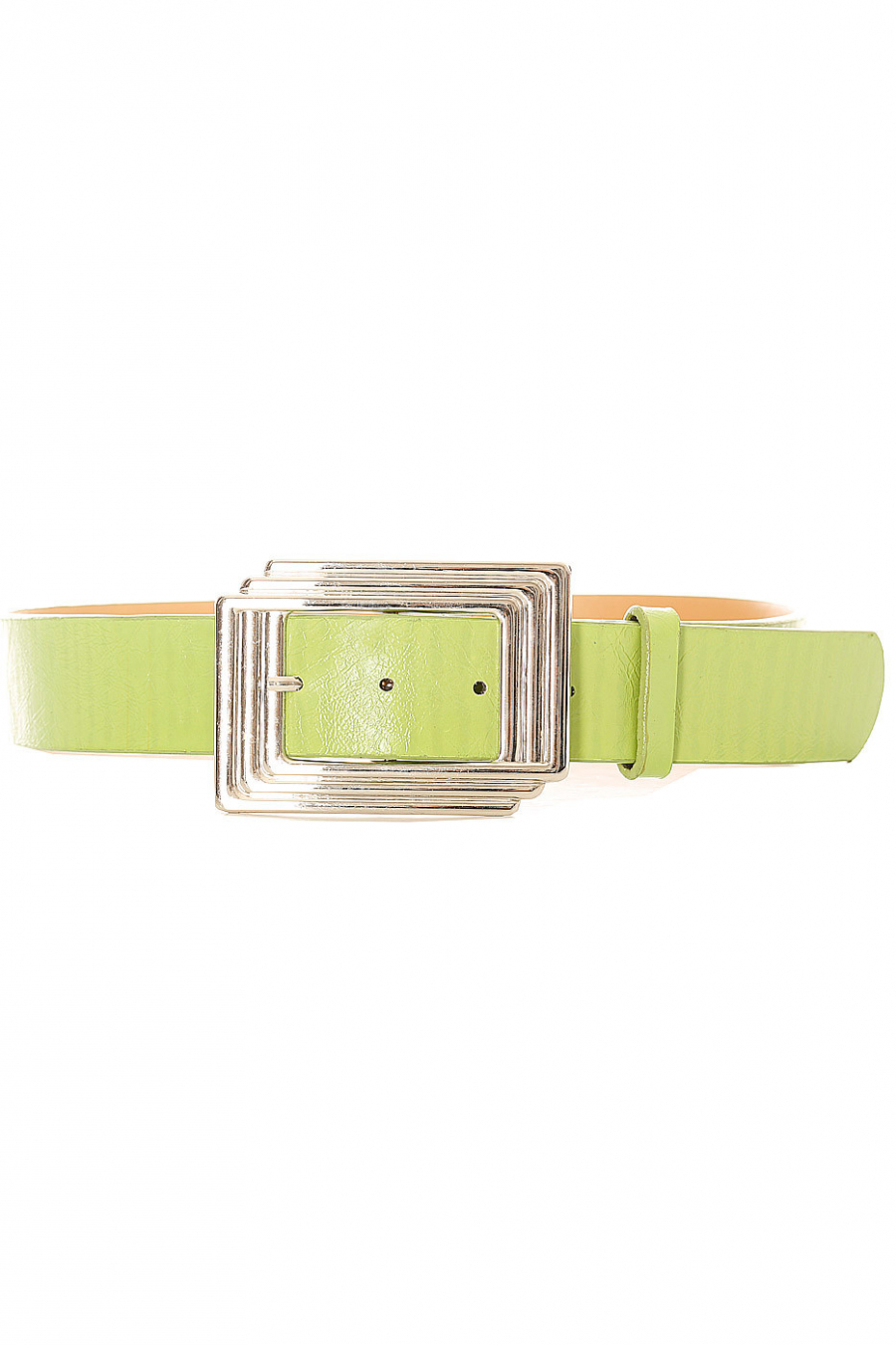 Groene damesriem met rechthoekige gesp. SG0218 - 1