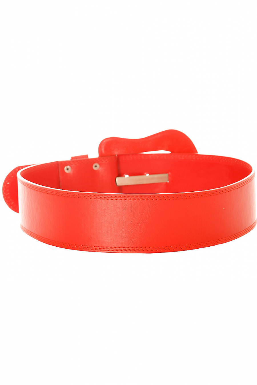 Big red belt with buckle of the same material. BG-po13 - 3