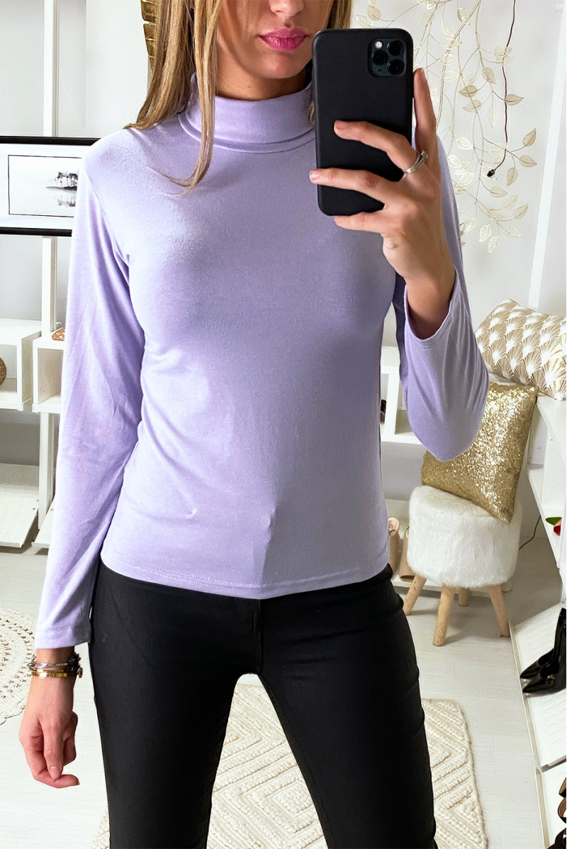 Super Under Purple Turtleneck Sweater. - 3