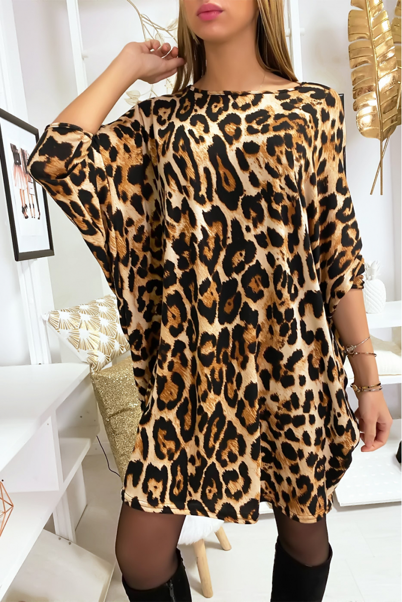 robe fluide leopard