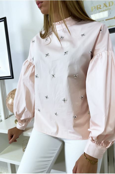 blouse met pofmouwen zara