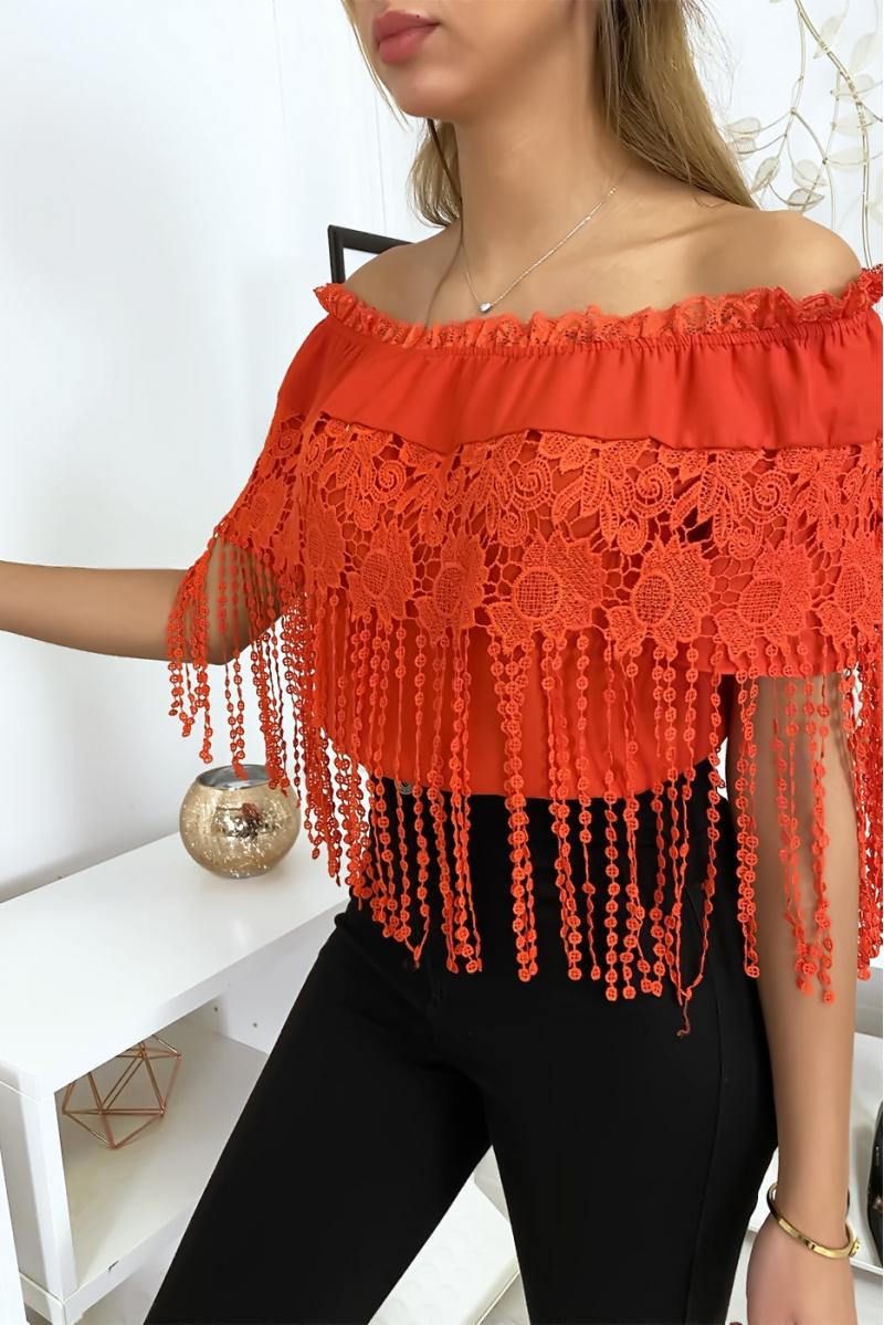 ReRRbardot top with lace - 3