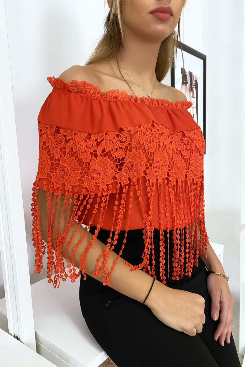 ReRRbardot top with lace - 4