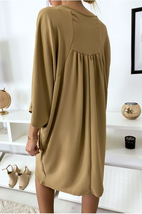 RoCe stijlvolle camel korte mouw - 6