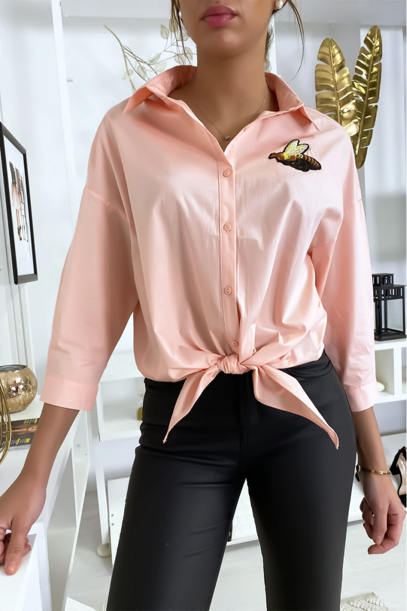 Bee pink shirt to tie - 2