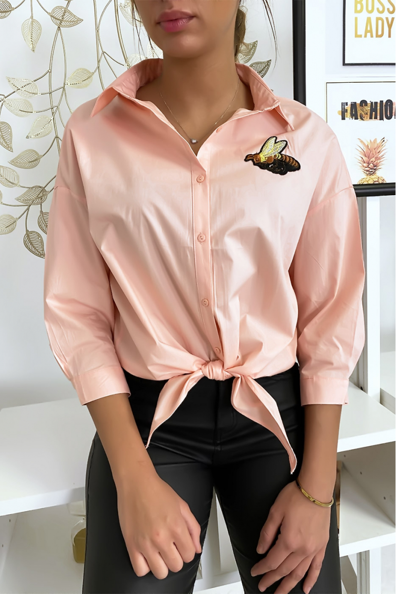 Bee pink shirt to tie - 4
