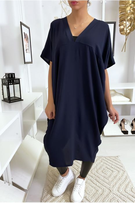 Robe marine longue et ample - 2