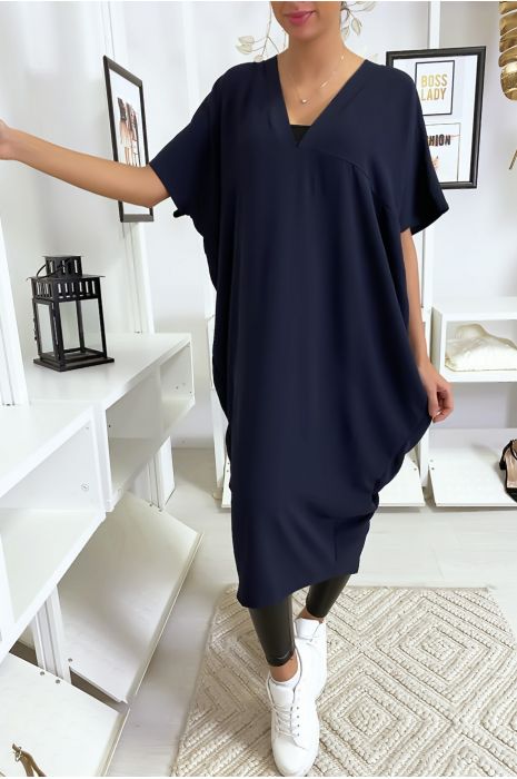 Robe marine longue et ample - 3