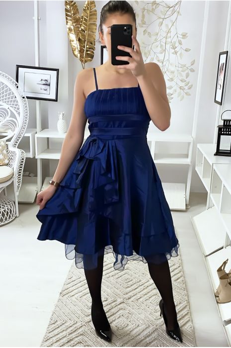 Robe de cocktail satiné très chic - 1