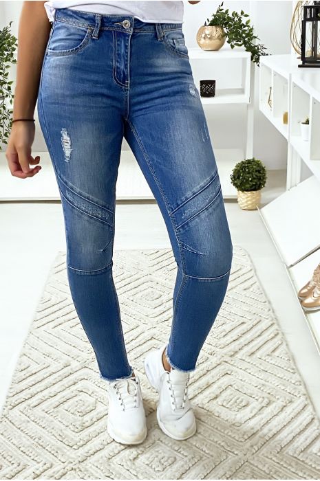 Pantalon jeans slim tres chic - 1