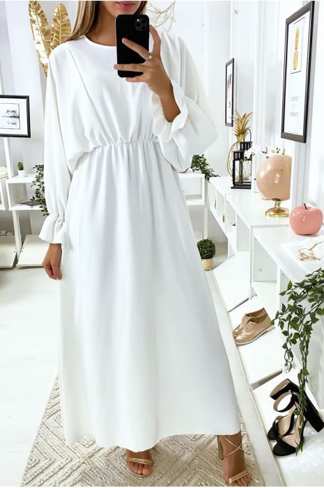 robe longue blanche femme