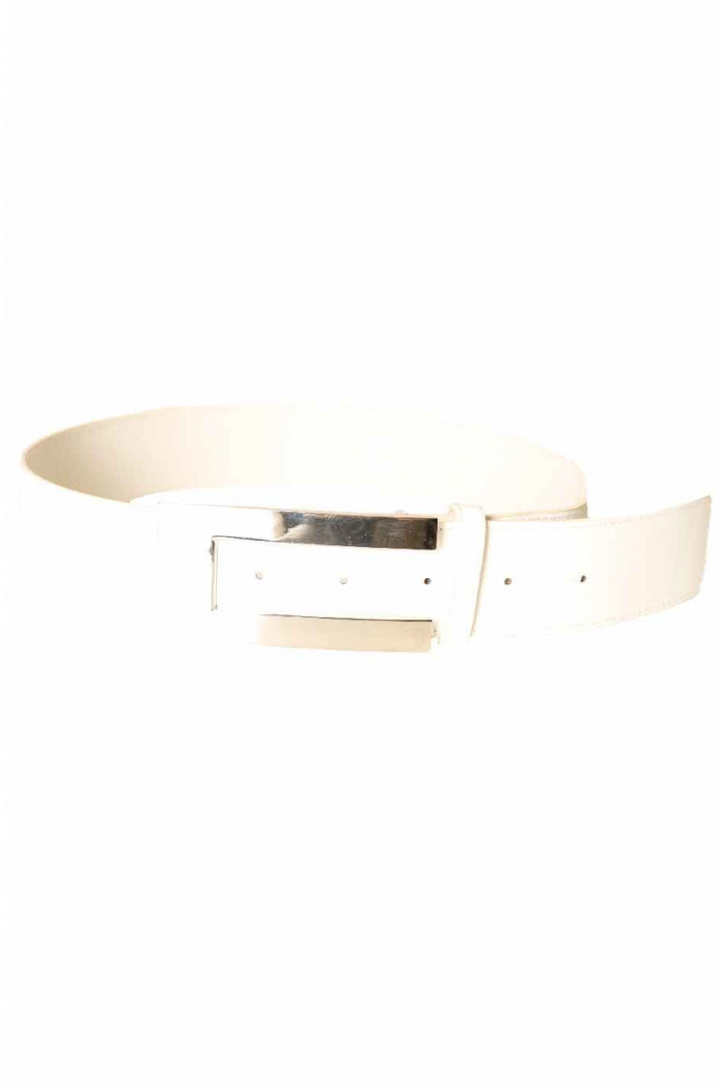 White belt with rectangular buckle CE 502 - 1