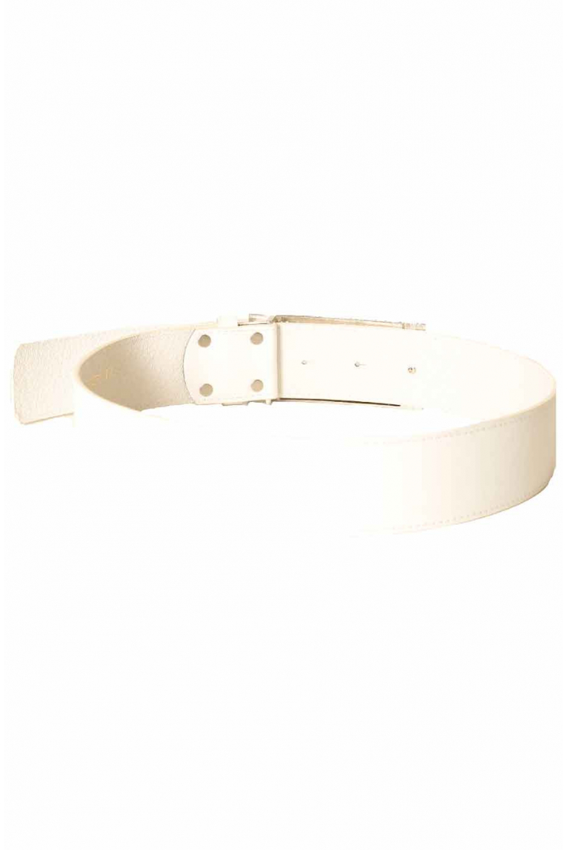 White belt with rectangular buckle CE 502 - 4