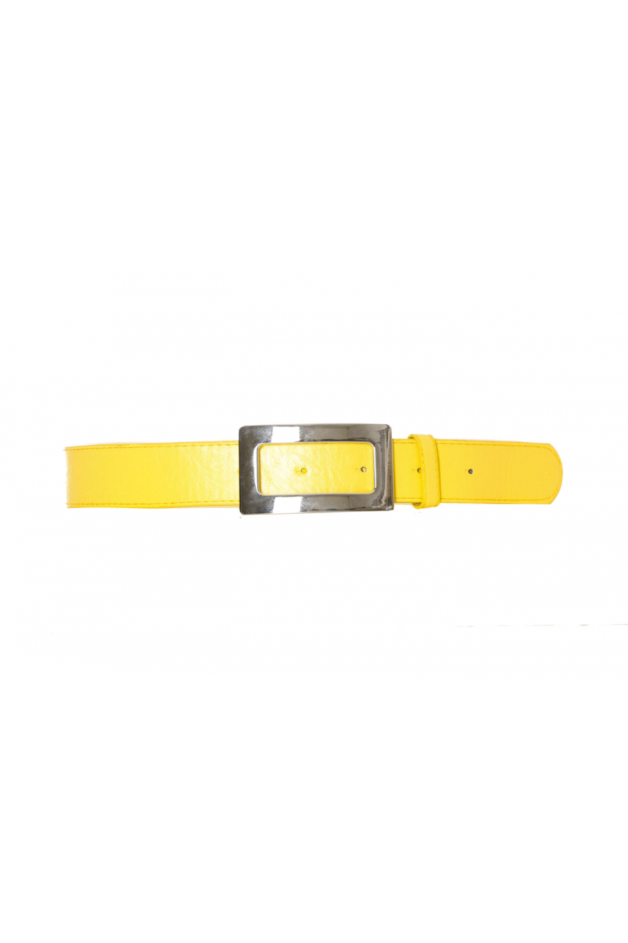 Ceinture jaune avec boucle en rectangle. SG-0292 - 1