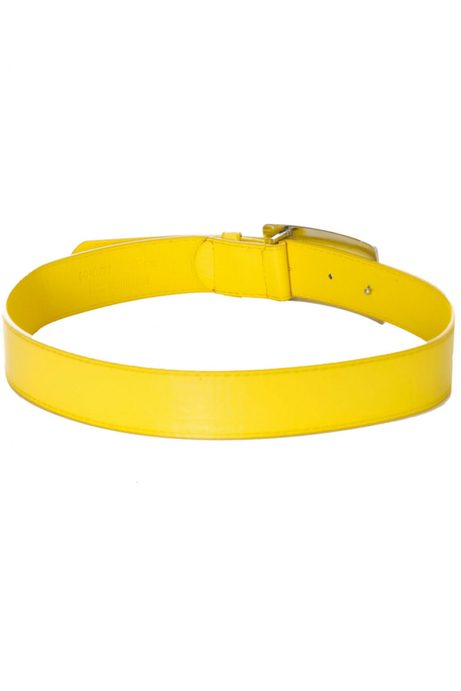 Ceinture jaune avec boucle en rectangle. SG-0292 - 3