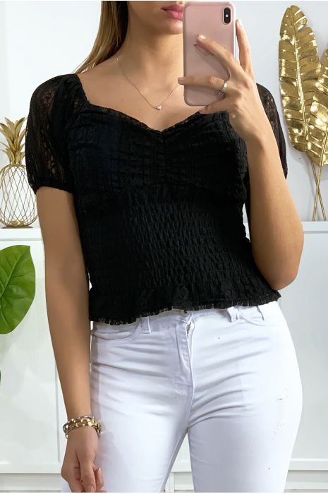 Culotte-slip,Short de sécurité en dentelle élastique pour femmes,2
